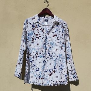 Patagonia Floral Print Camisole - White and Blue